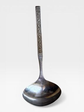 Vintage Oneida "Spanish Court" Stainless Steel Gravy Ladle